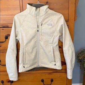 Winter white with subtle pattern jacket